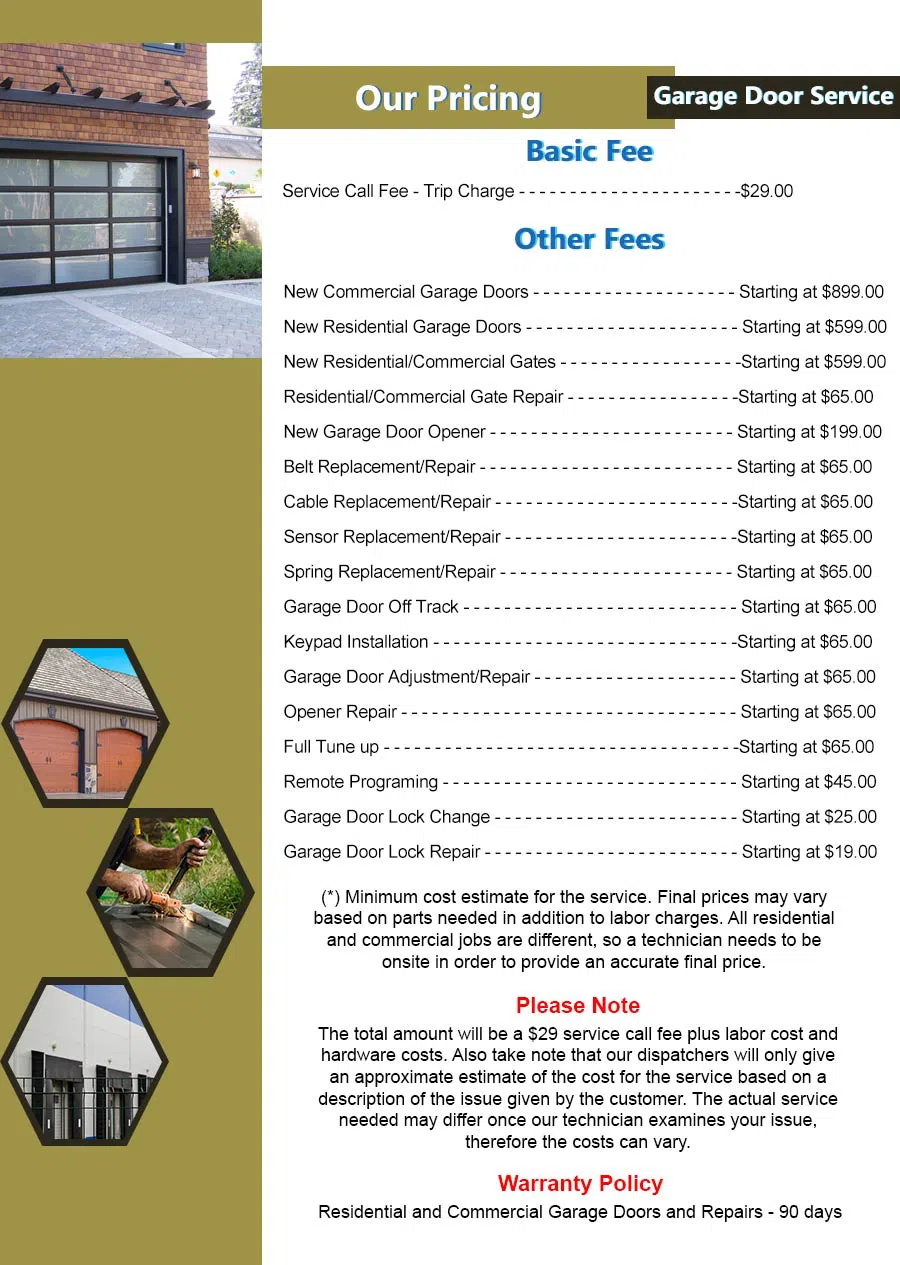 Security Garage Door Repair Service Roanoke, TX 817-592-5767